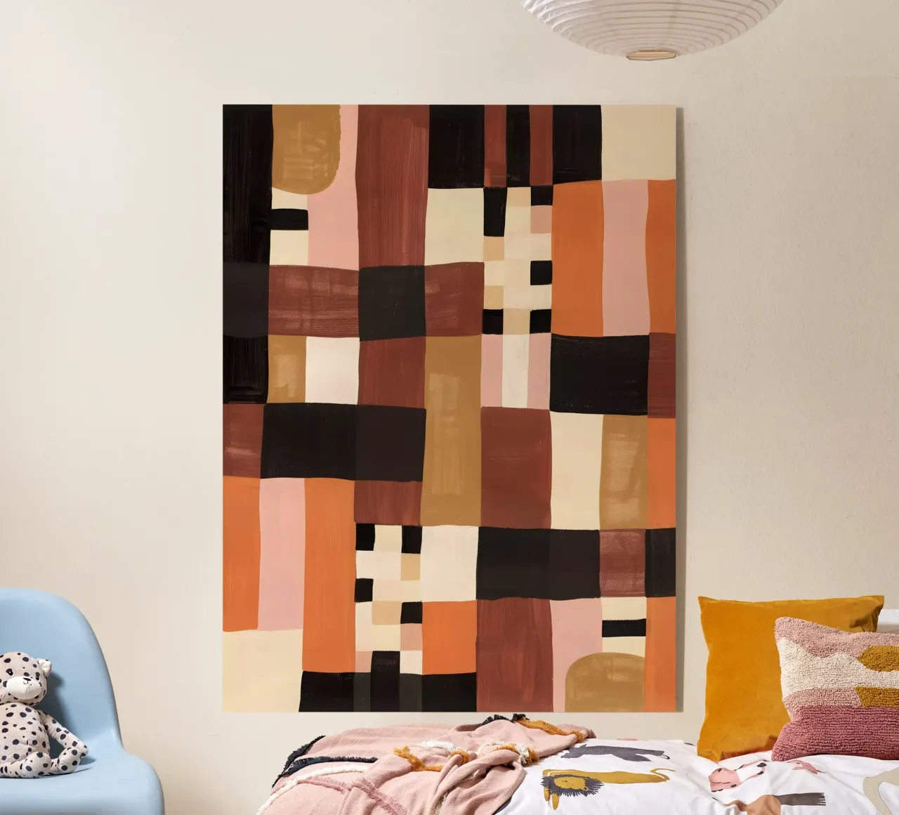 Abstract Checkers plexiglas de Gypsy Galleria