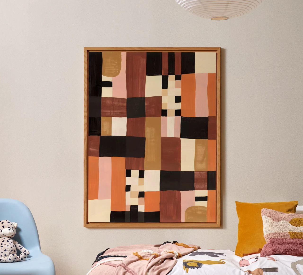 Abstract Checkers alluminio dibond da Gypsy Galleria