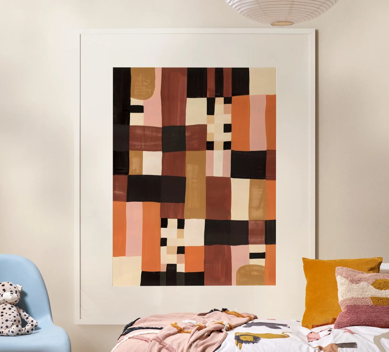 Abstract Checkers carta hahnemühle da Gypsy Galleria