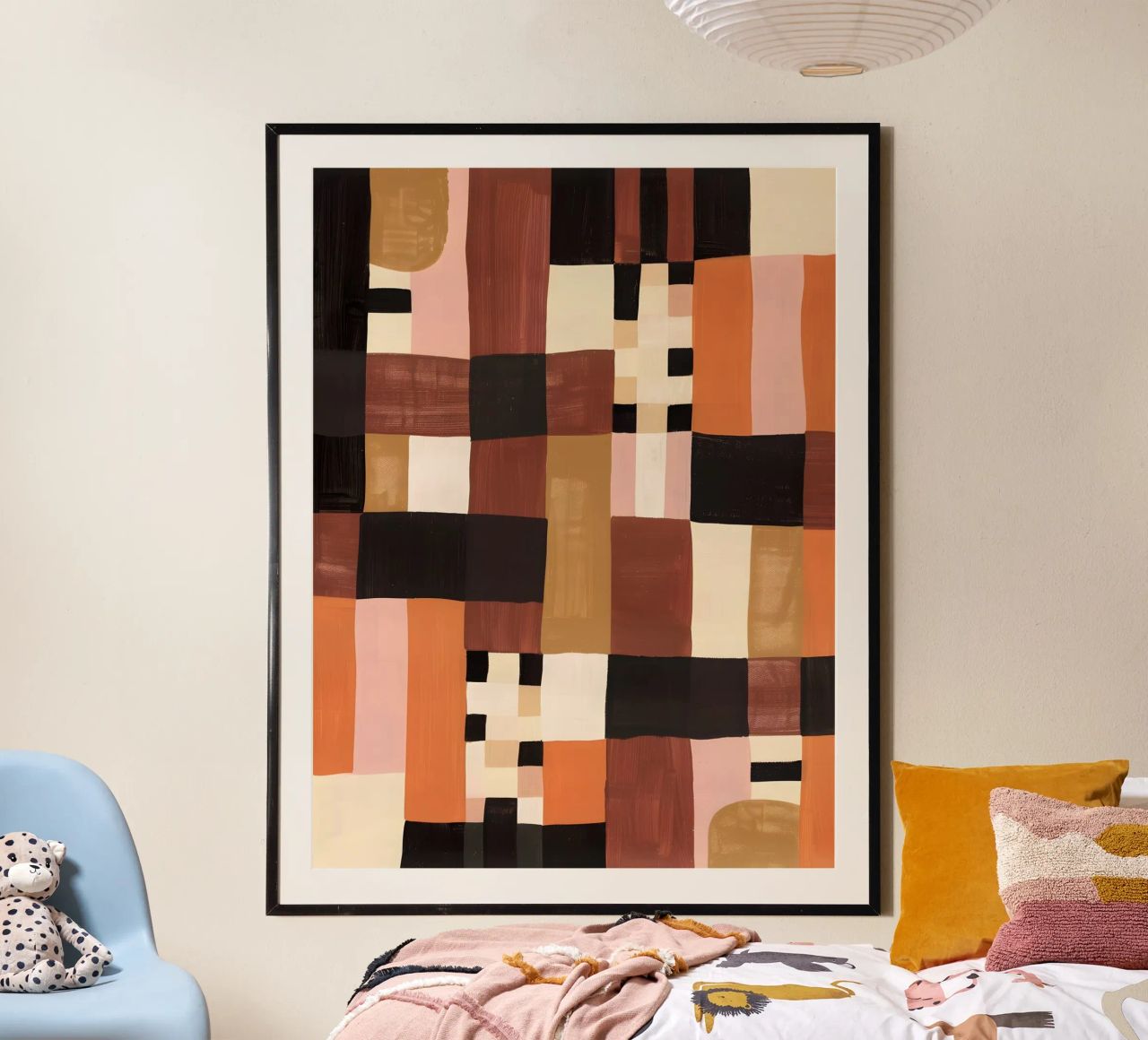 Abstract Checkers carta hahnemühle da Gypsy Galleria