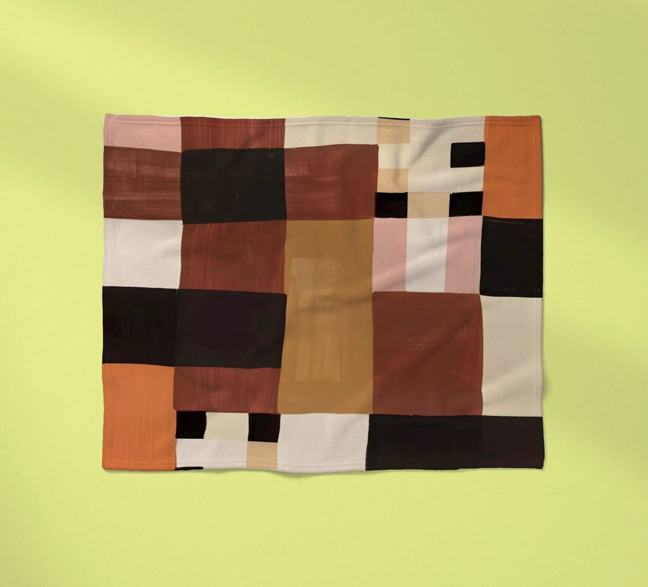 Abstract Checkers coperta in pile da Gypsy Galleria