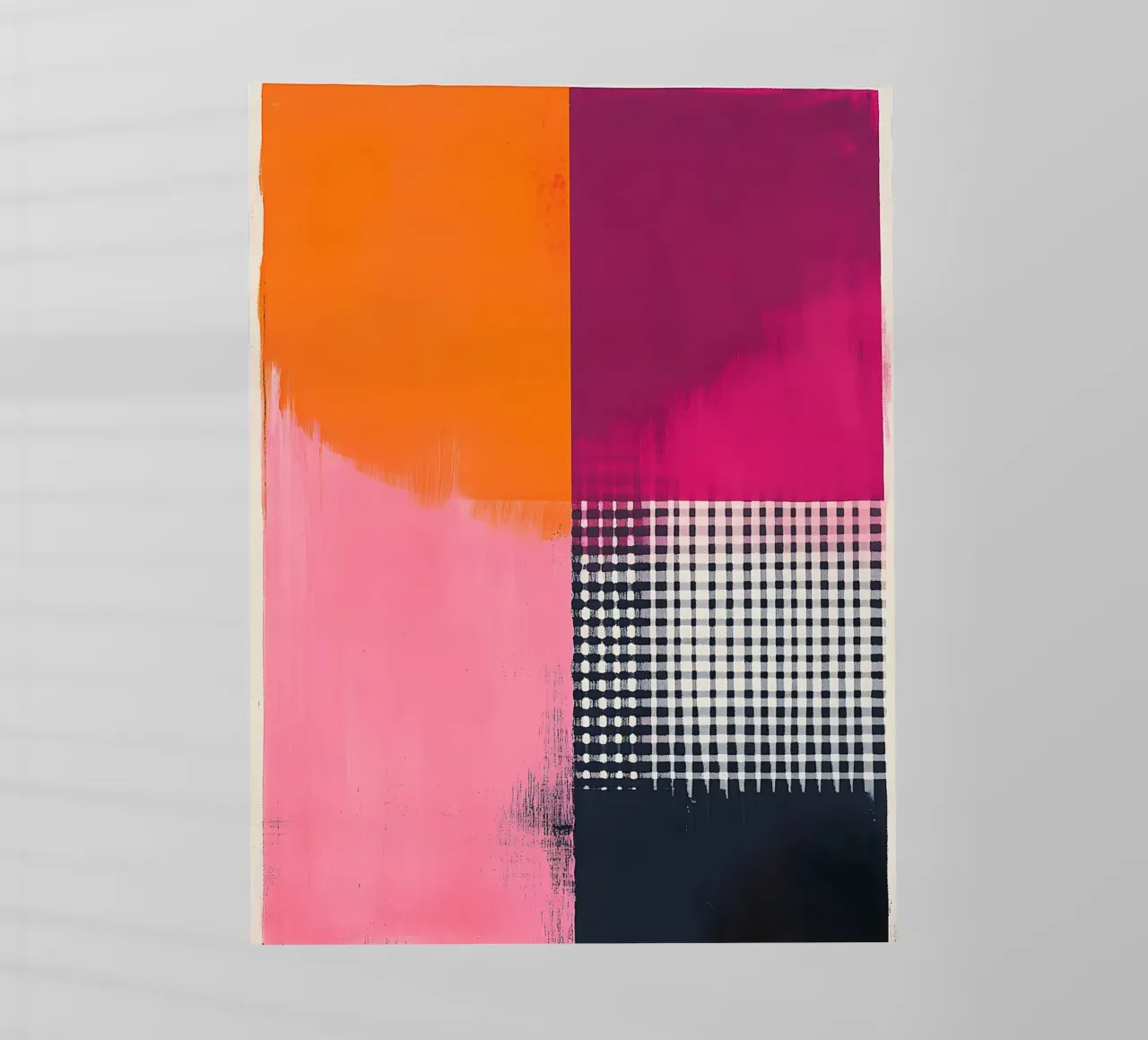 Pink and Orange Abstract pellicola backlit da Gypsy Galleria
