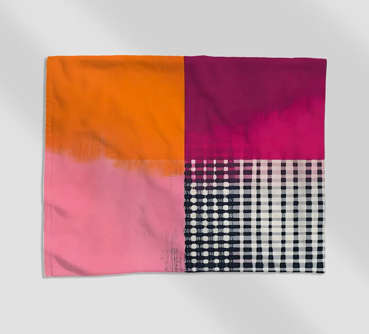 Pink and Orange Abstract telo mare da Gypsy Galleria