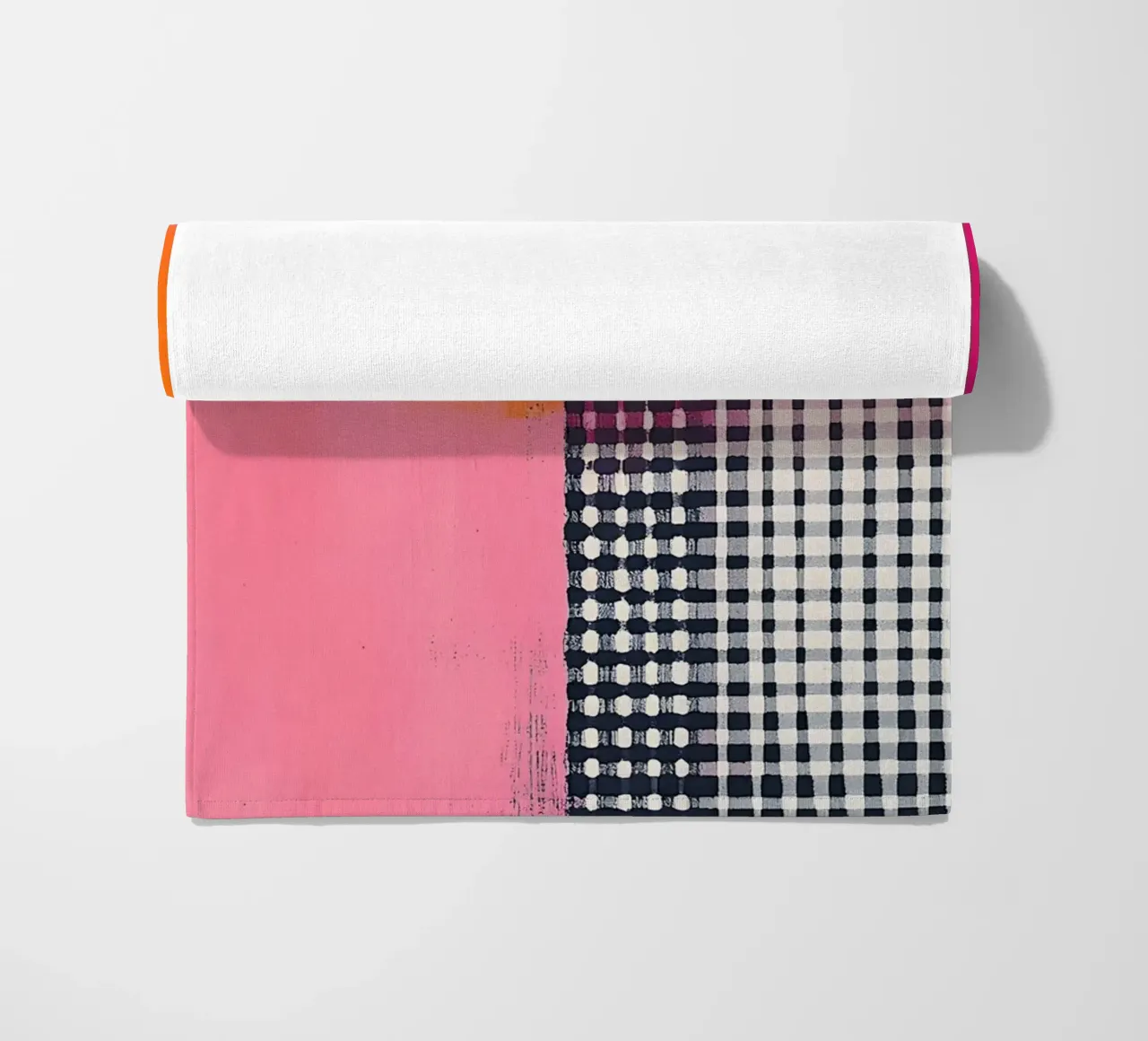 Pink and Orange Abstract telo mare da Gypsy Galleria