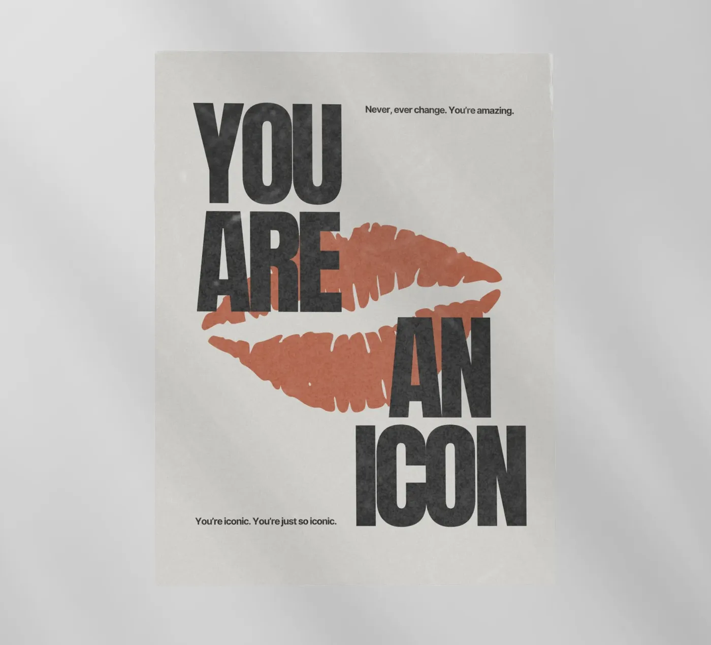 Positive Quotes Backlit Folie von Dreamer10