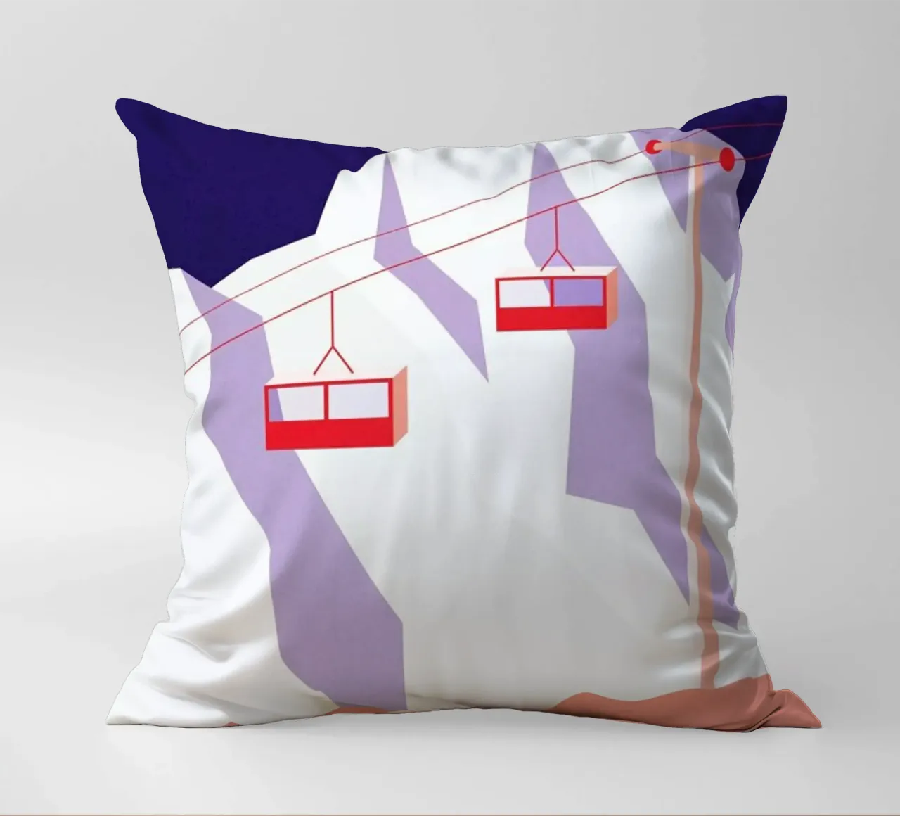 Les Alpes decorative cushion by The Cartography Collection