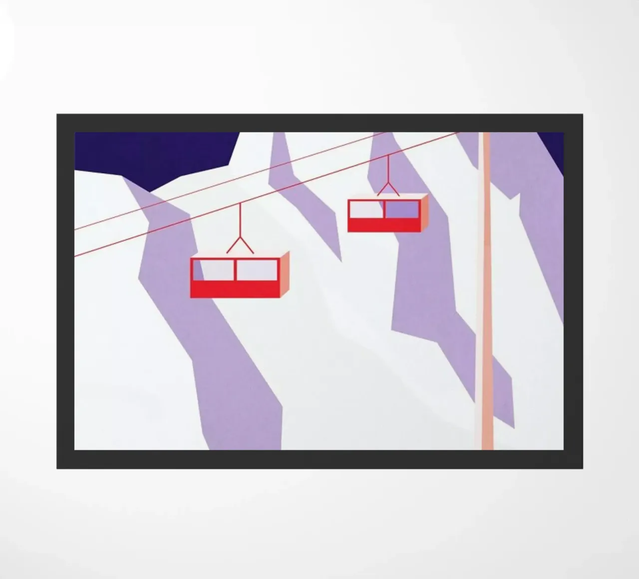 Les Alpes doormat by The Cartography Collection