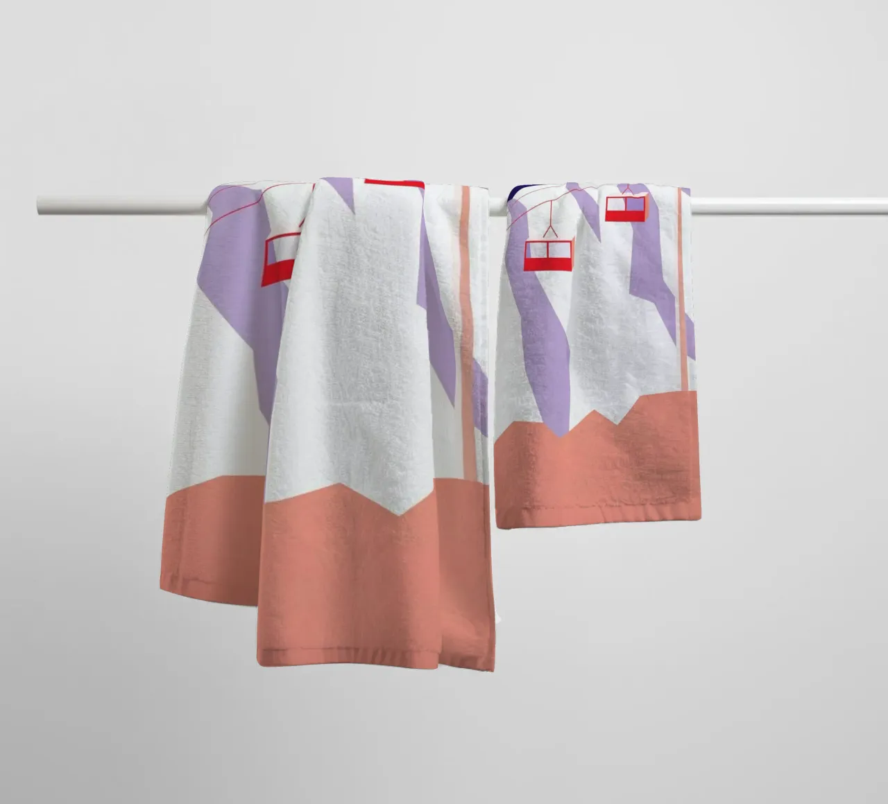 Les Alpes Handtuch von The Cartography Collection