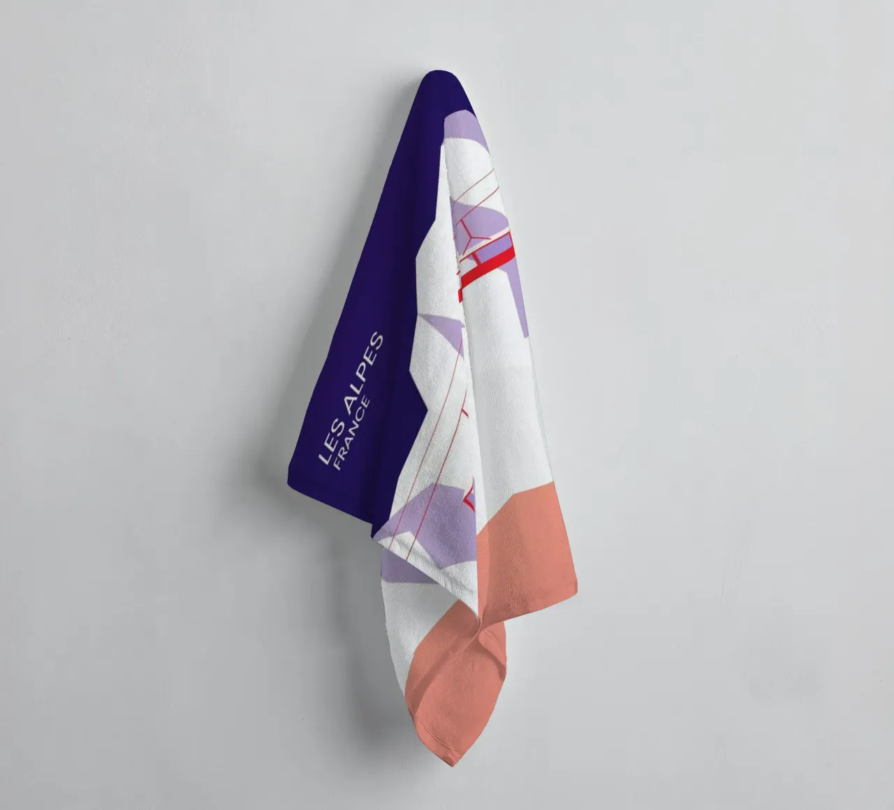 Les Alpes Handtuch von The Cartography Collection