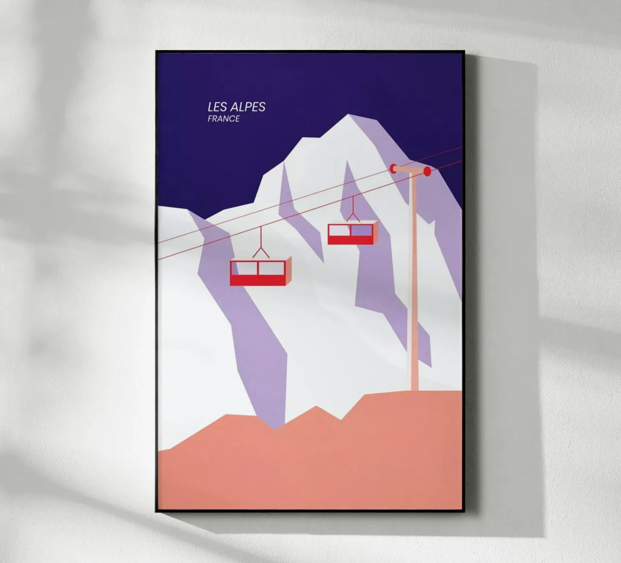 Les Alpes plexiglass da The Cartography Collection