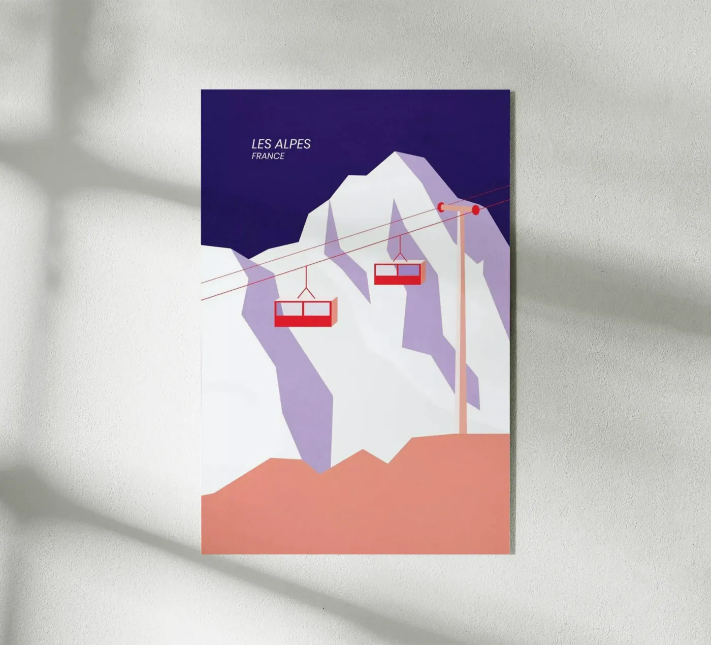 Les Alpes plexiglass da The Cartography Collection