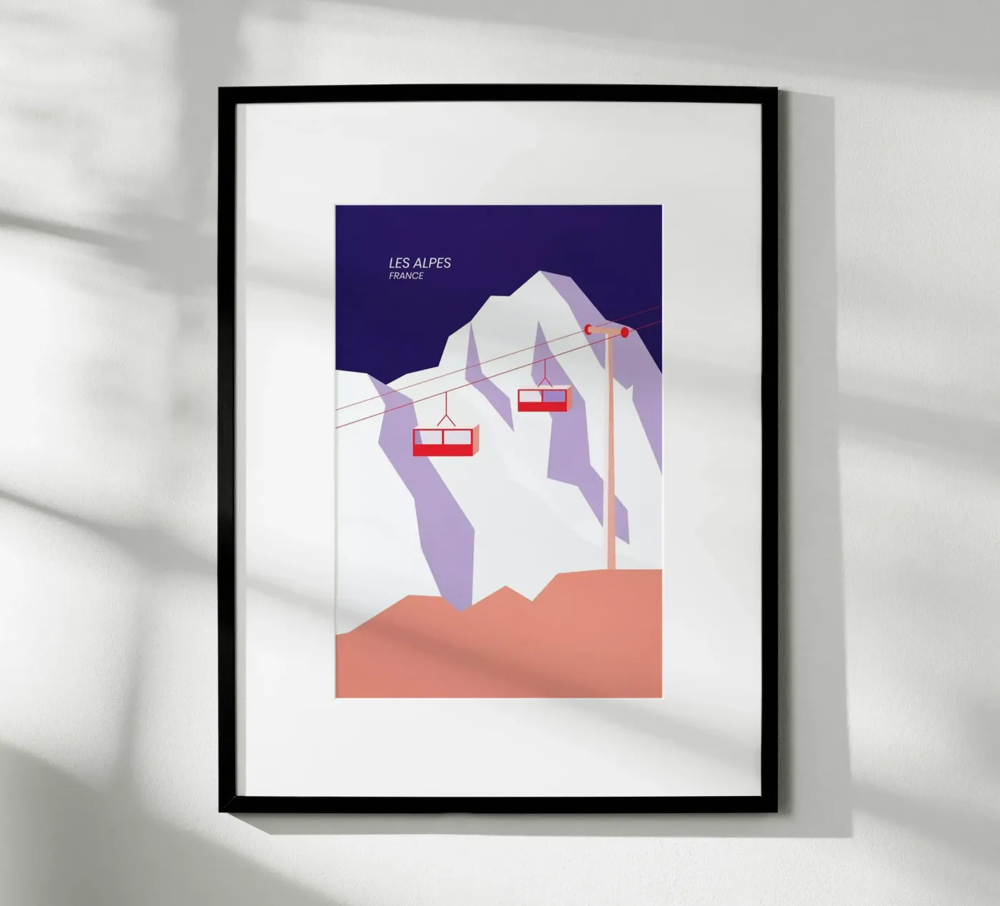 Les Alpes poster da The Cartography Collection