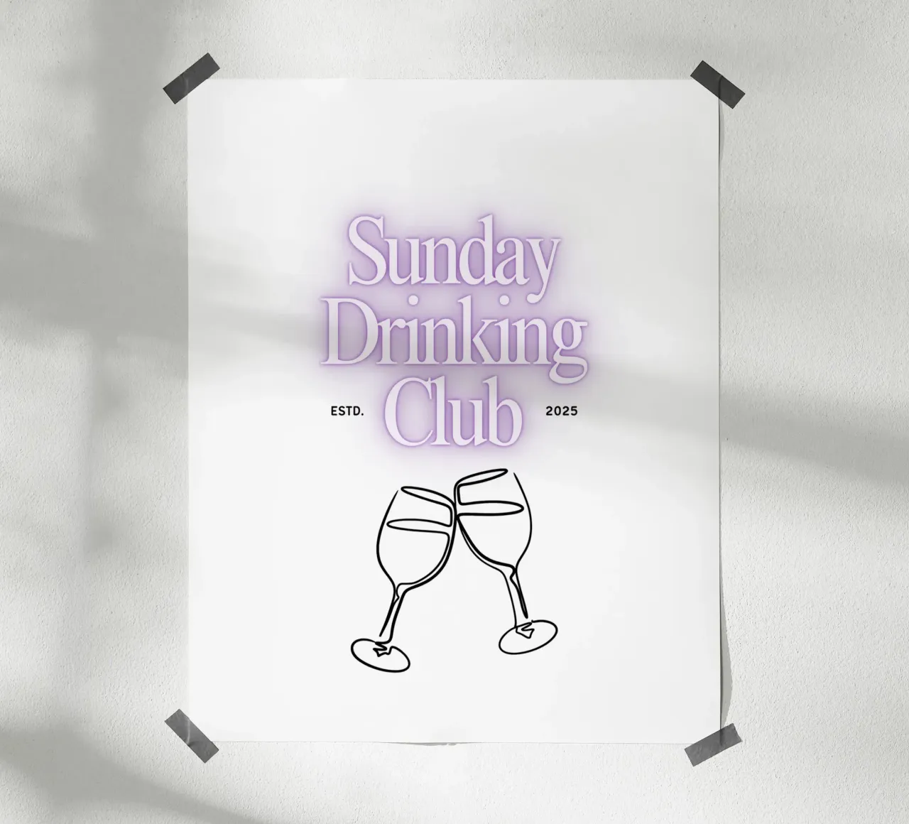 SUNDAY DRINKING CLUB poster da Einfach Uebel