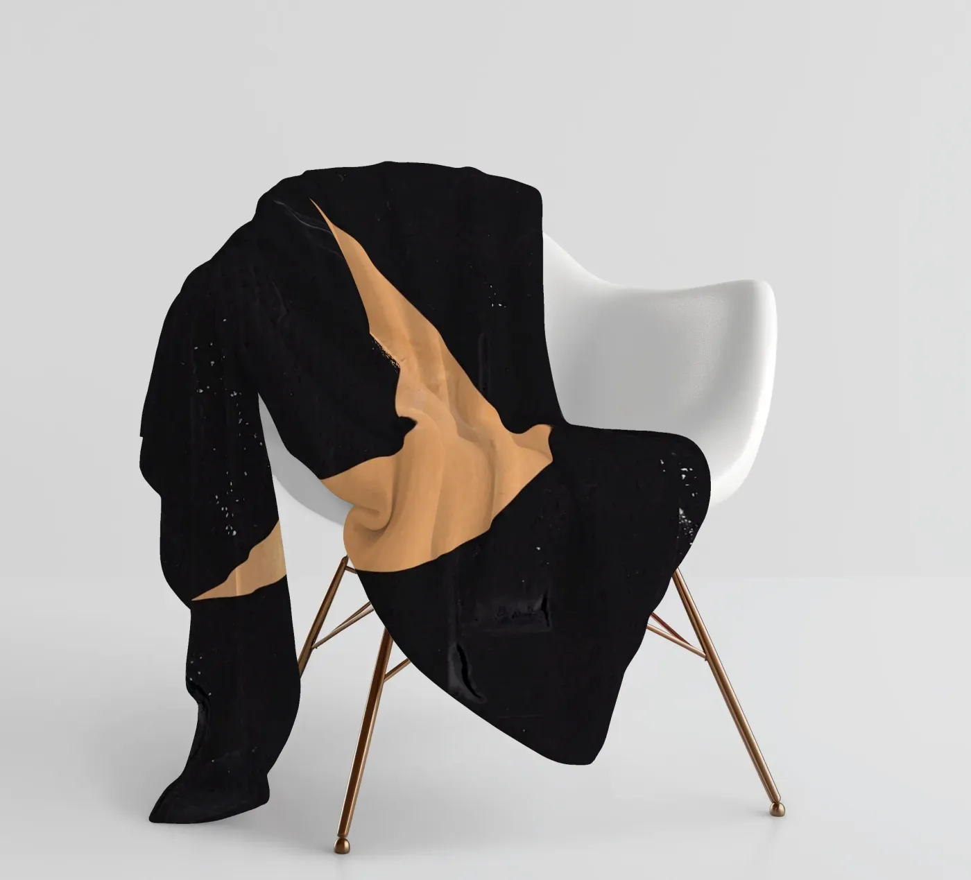 Boho-Mond Fleecedecke von Rose Beck Art