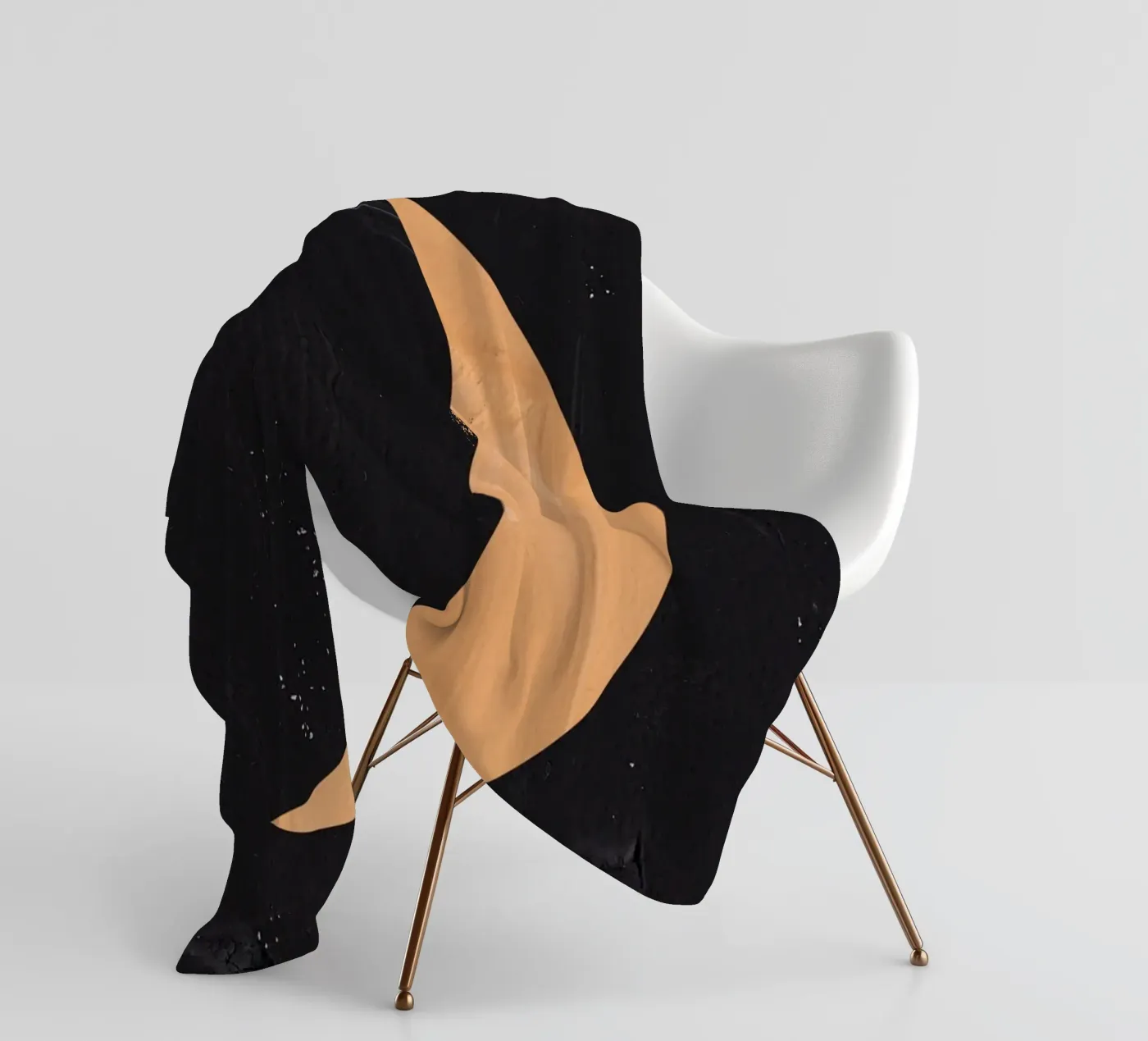 Boho-Mond Fleecedecke von Rose Beck Art