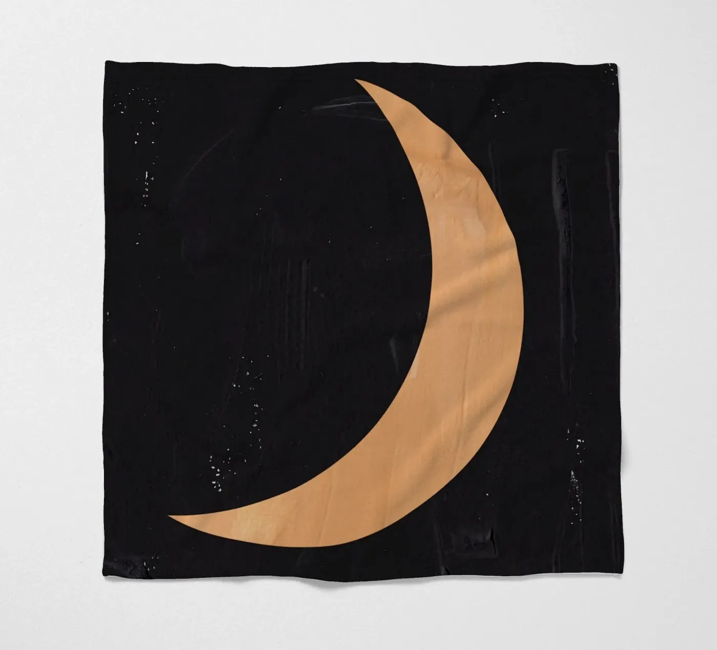 Boho-Mond Fleecedecke von Rose Beck Art