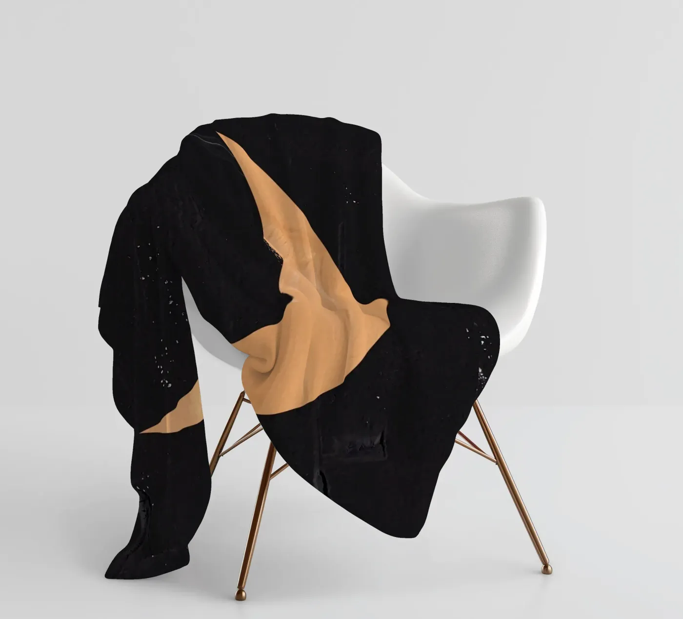 Boho-Mond Fleecedecke von Rose Beck Art