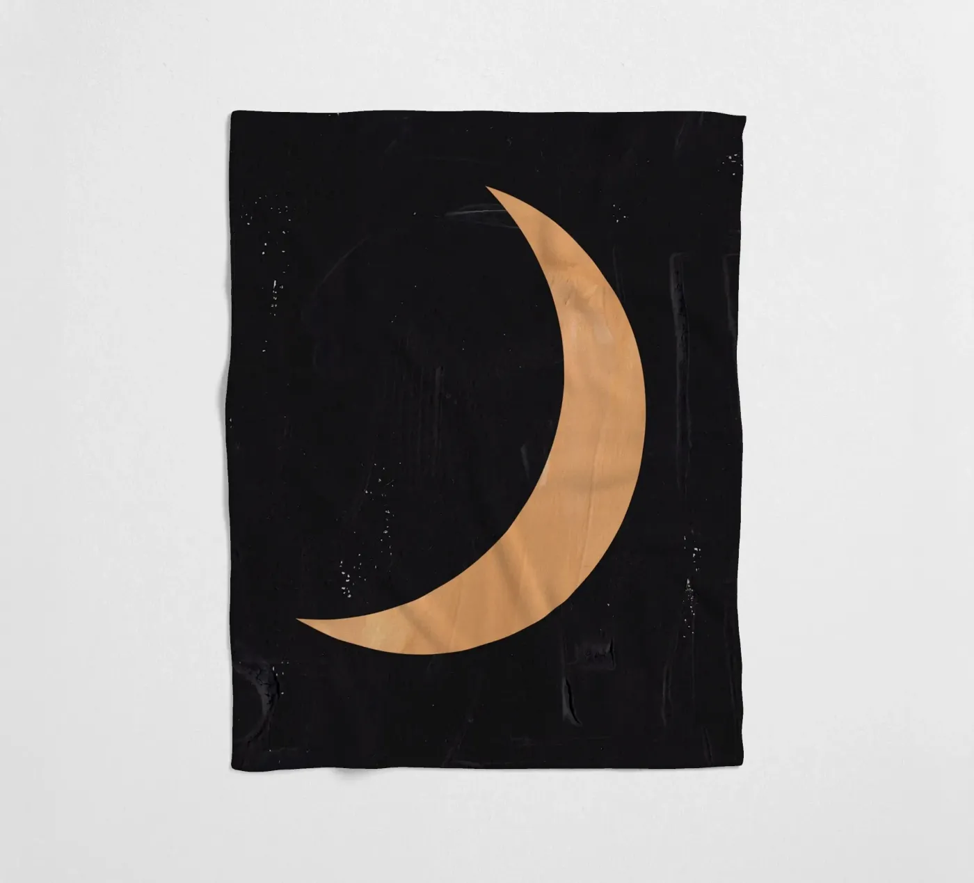 Boho-Mond Fleecedecke von Rose Beck Art