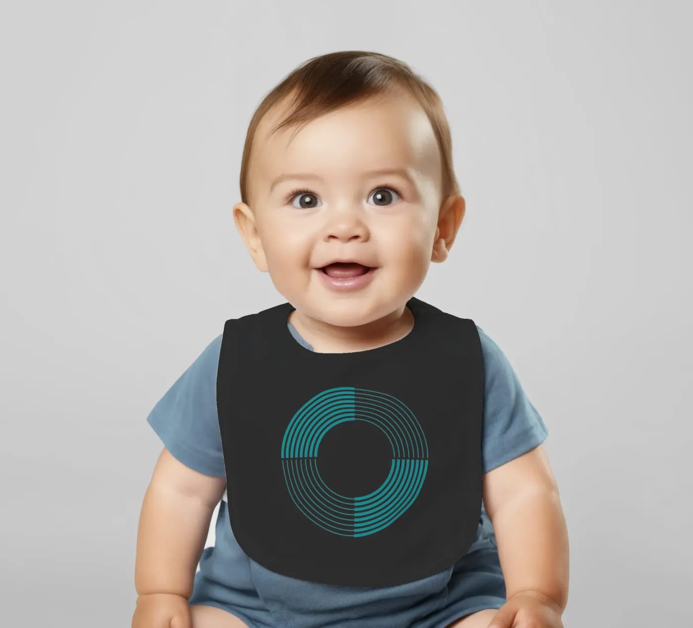 Coil baby slabbetje van Rose Beck Art