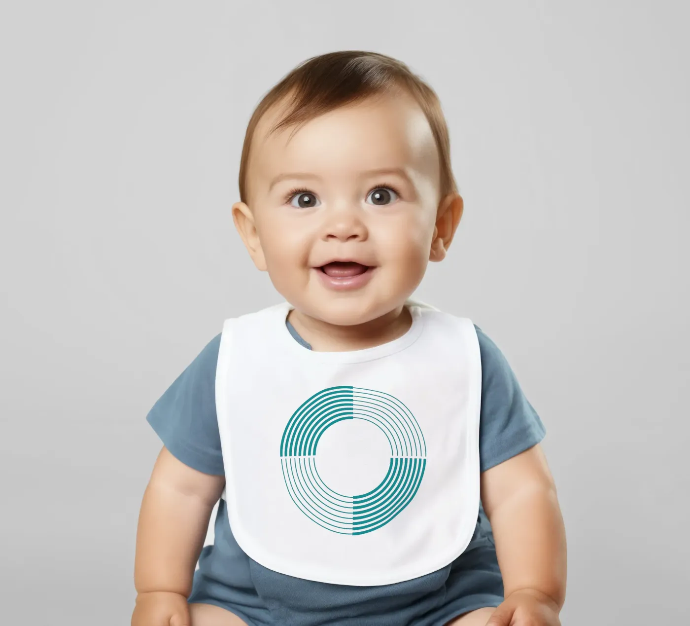 Coil baby slabbetje van Rose Beck Art