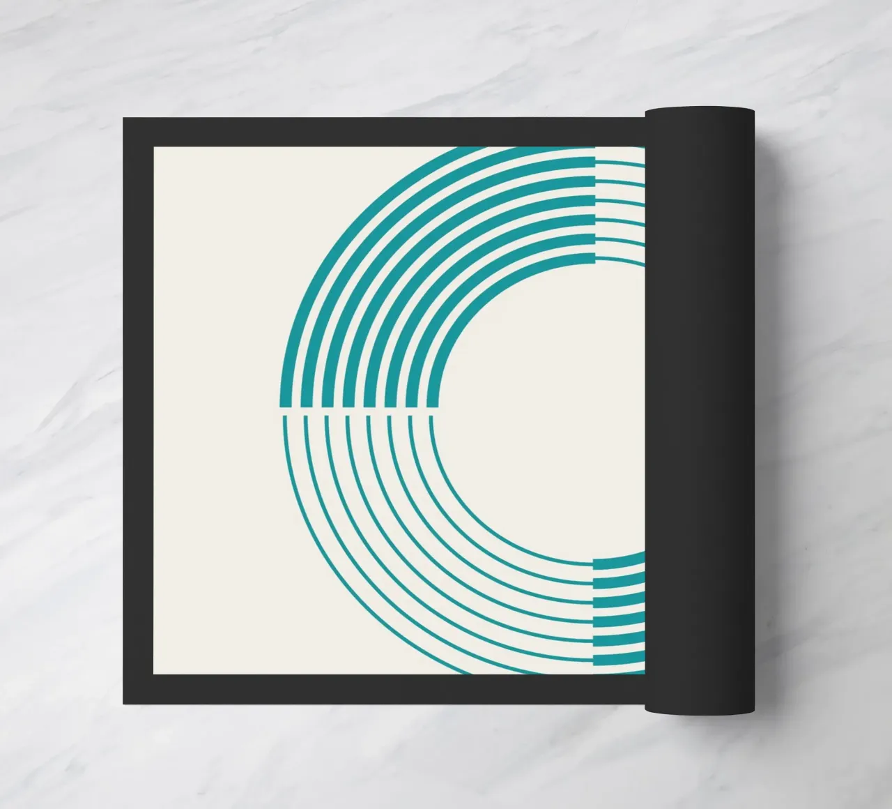 Coil doormat by Rose Beck Art