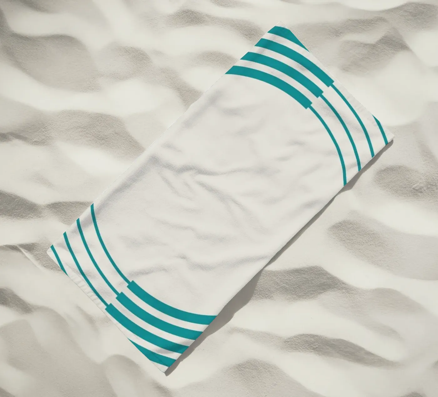 Coil beach towel by Rose Beck Art