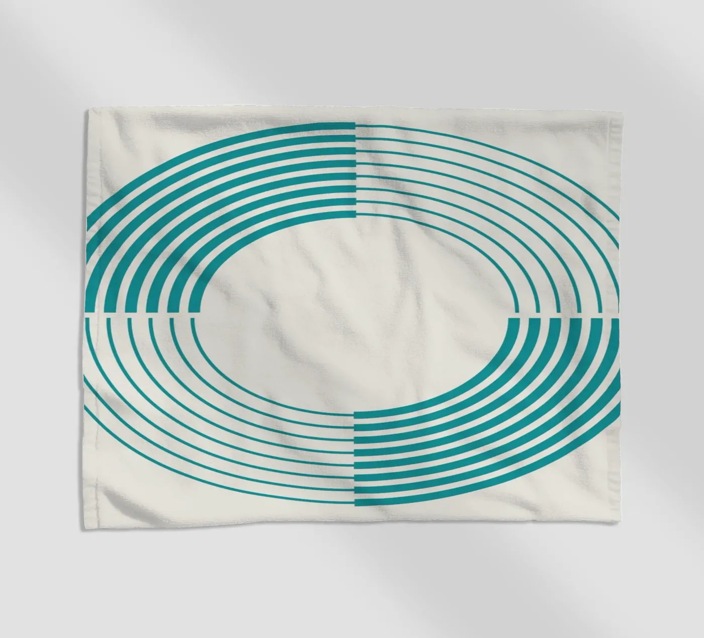 Coil beach towel by Rose Beck Art