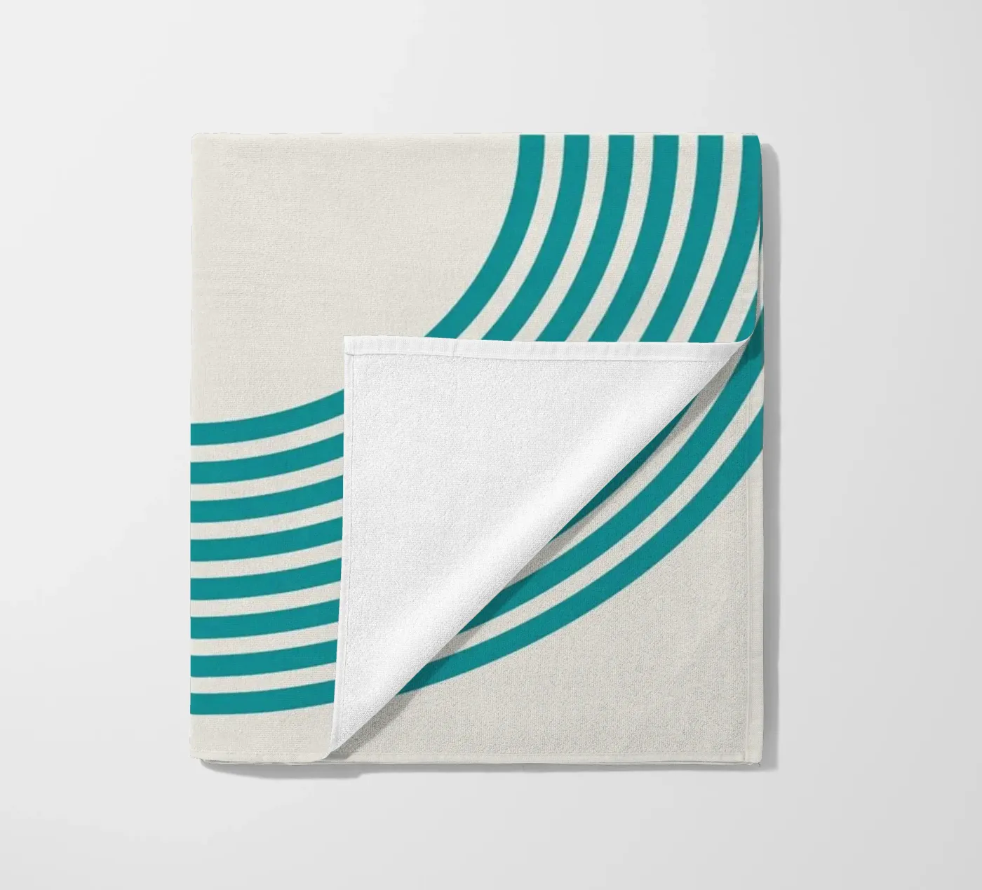 Coil beach towel by Rose Beck Art
