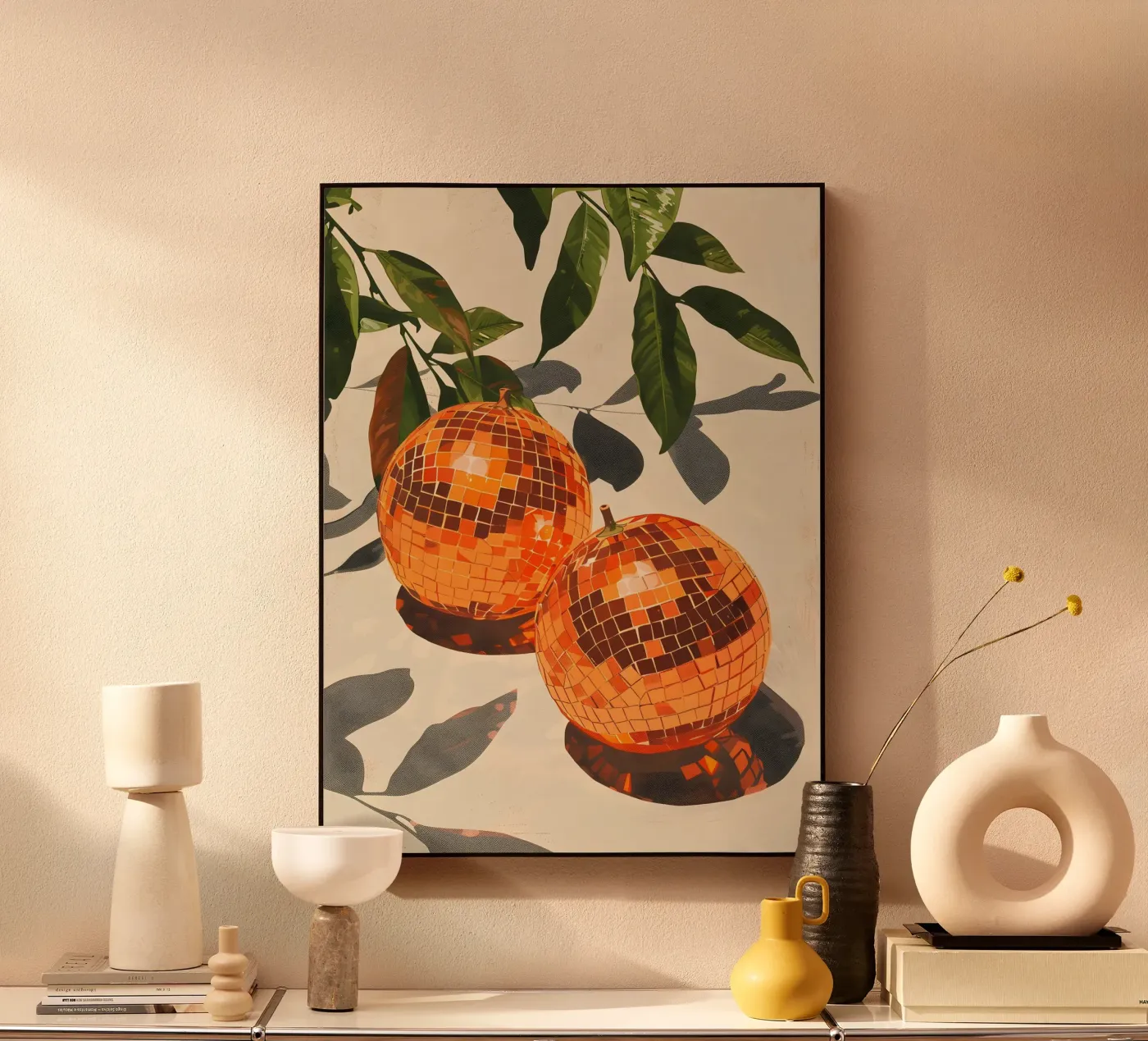 Orange Disco Acryl-Glas von Gypsy Galleria