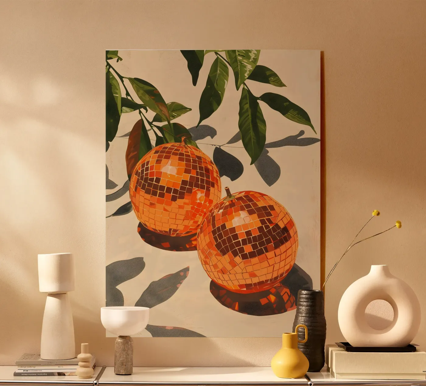 Orange Disco Acryl-Glas von Gypsy Galleria