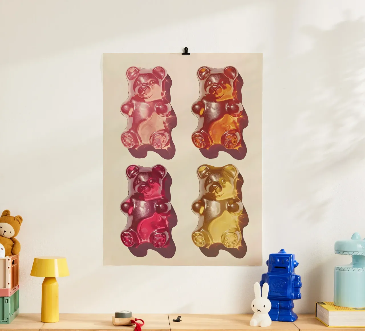 The Gummy Bears poster con telaio in plastica da Gypsy Galleria