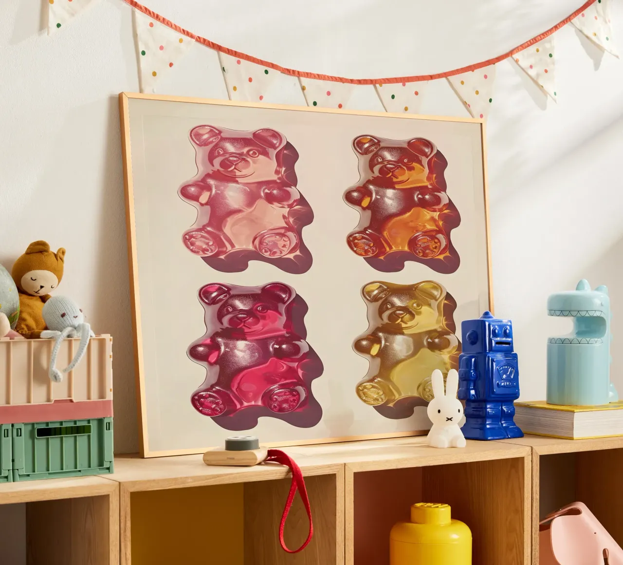 The Gummy Bears poster con telaio in plastica da Gypsy Galleria