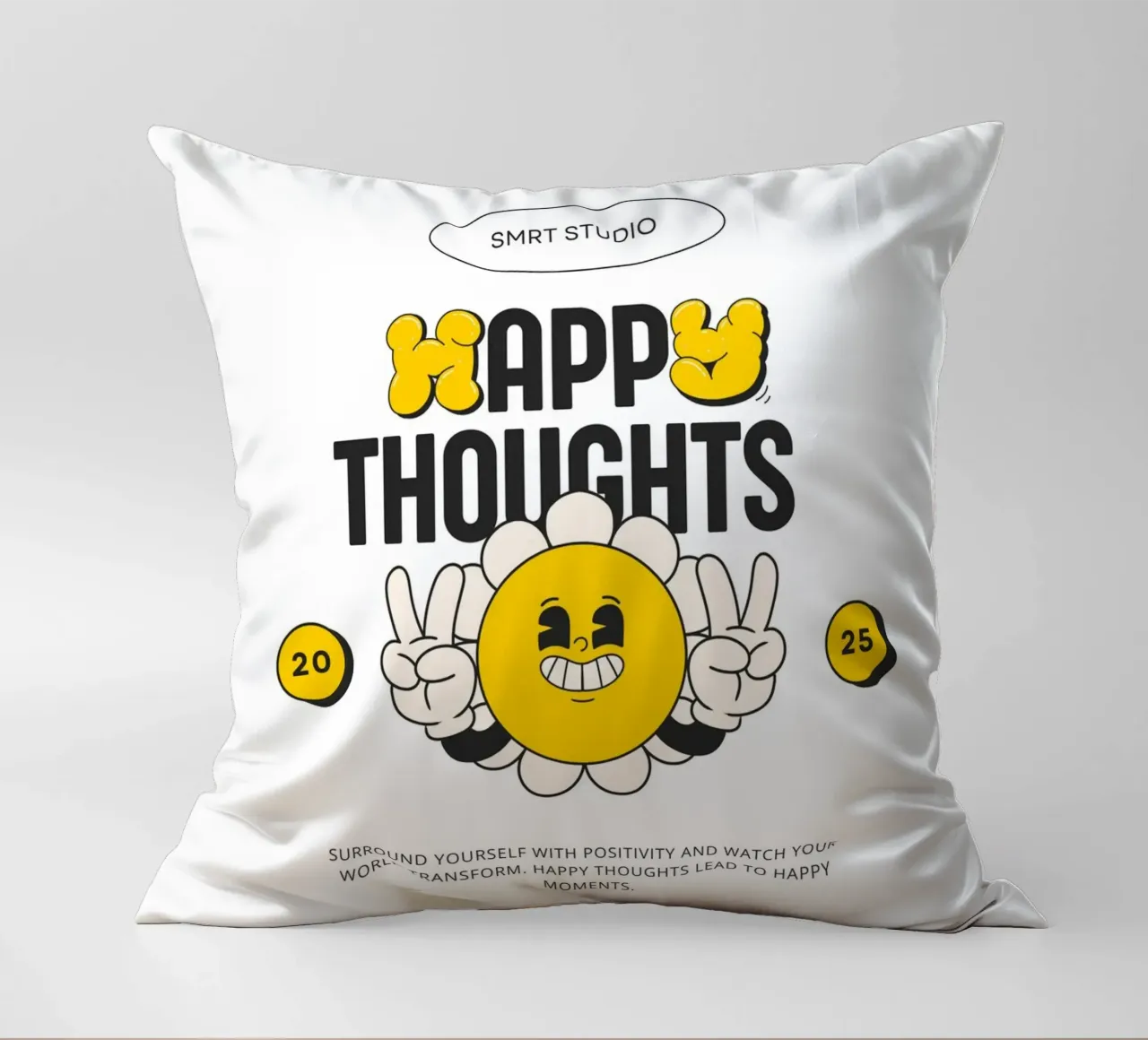 HAPPY THOUGHTS cuscino da Einfach Uebel