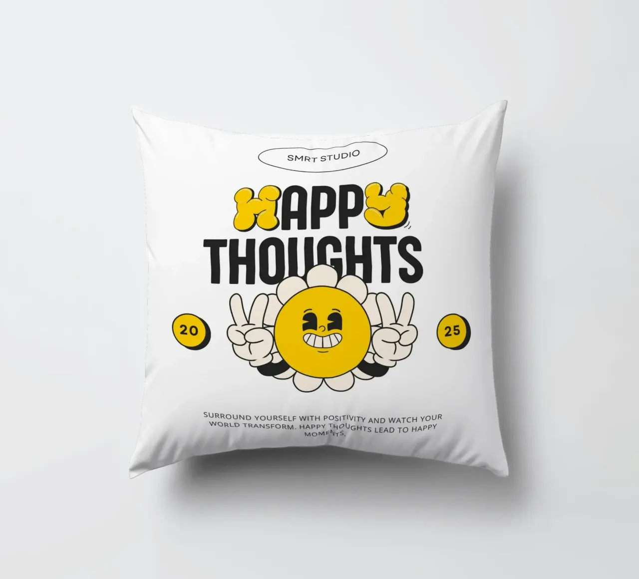 HAPPY THOUGHTS cuscino da Einfach Uebel