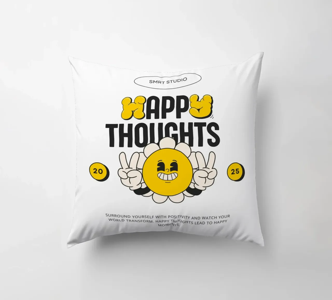 HAPPY THOUGHTS cuscino da Einfach Uebel