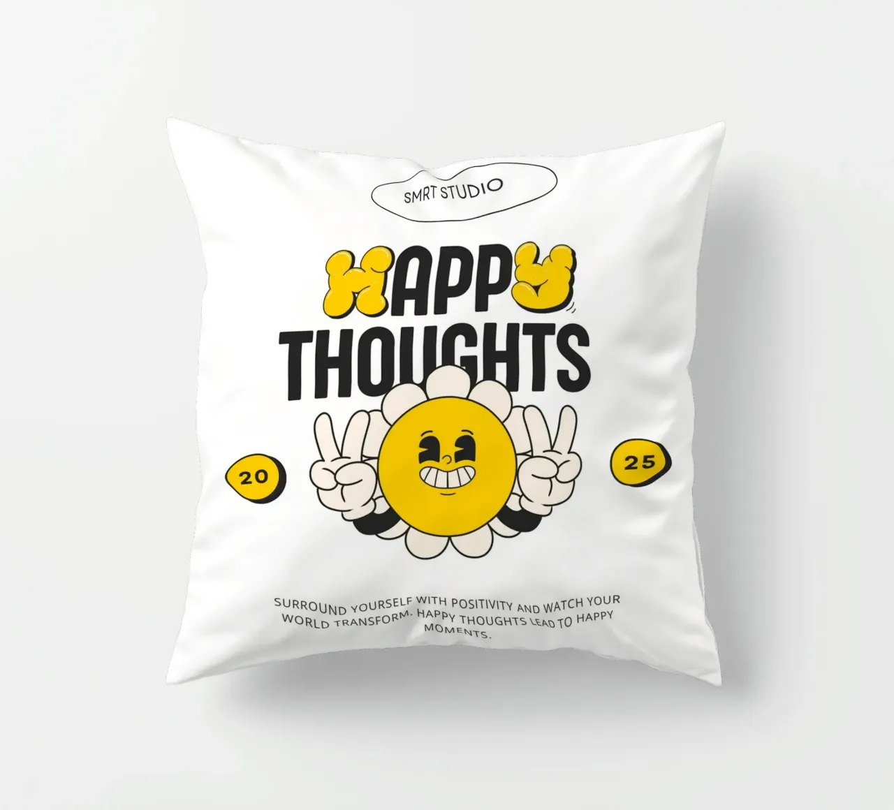 HAPPY THOUGHTS cuscino da Einfach Uebel