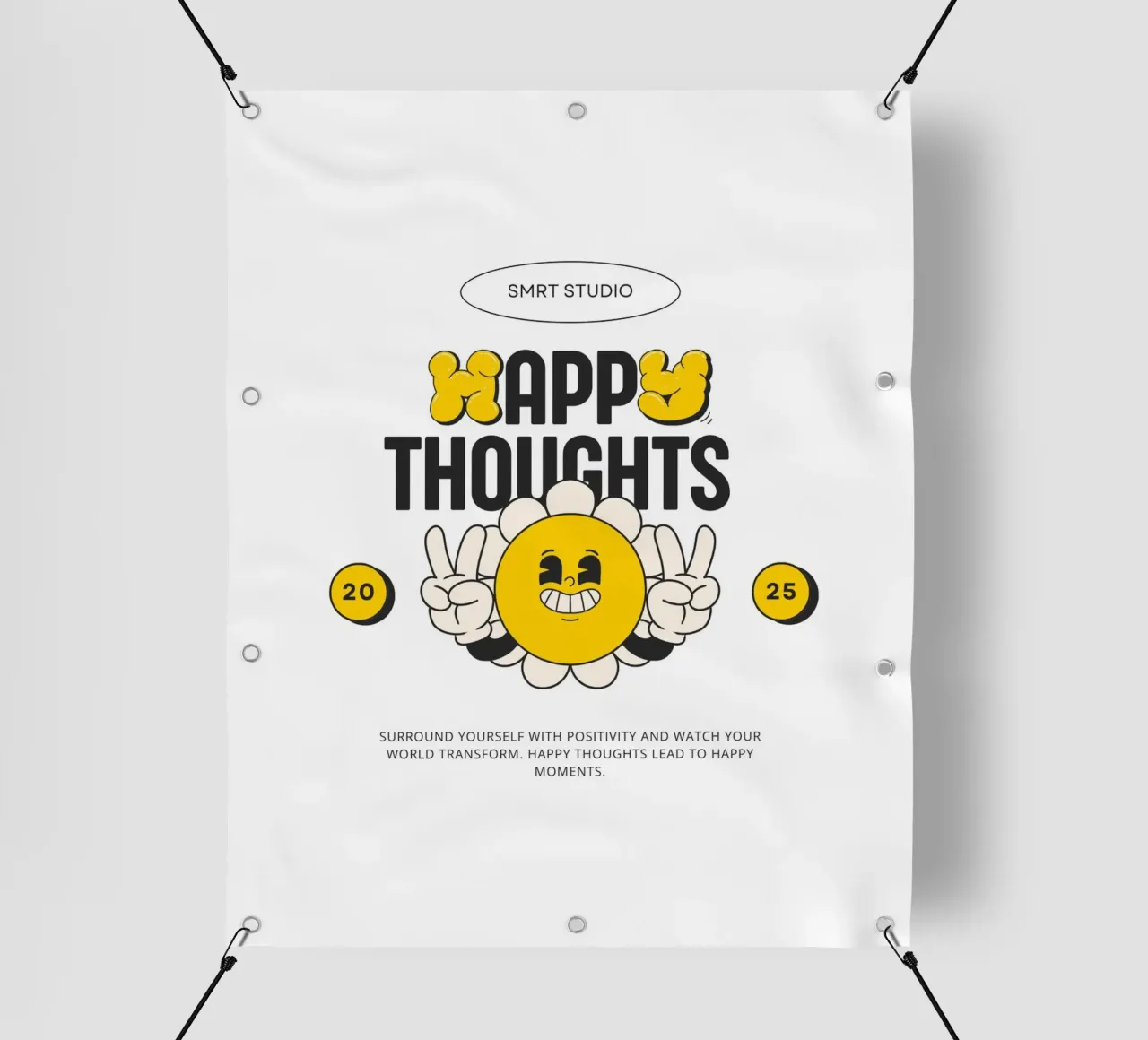 HAPPY THOUGHTS telo in pvc da Einfach Uebel