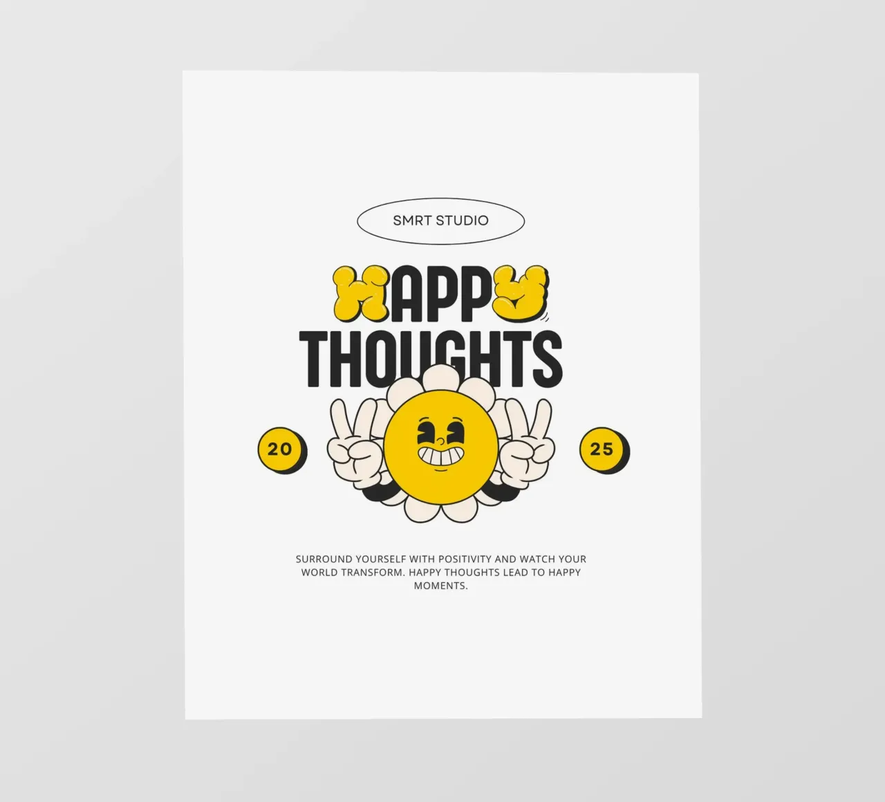 HAPPY THOUGHTS telo in pvc da Einfach Uebel