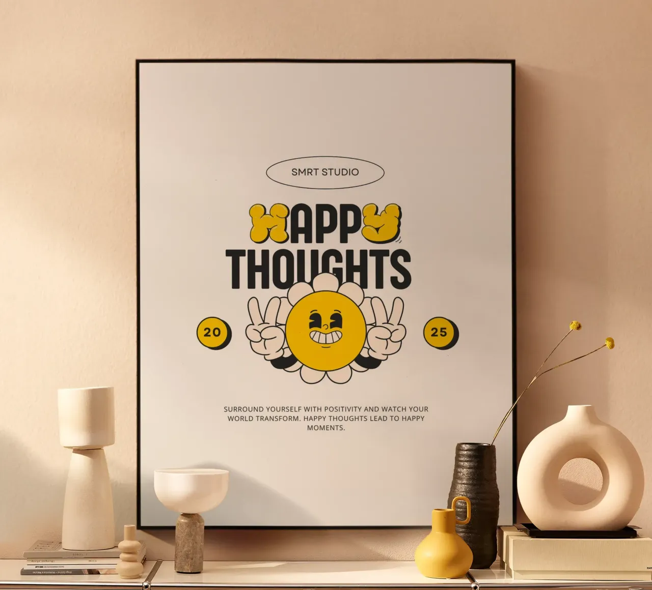 HAPPY THOUGHTS acrylic glass by Einfach Uebel