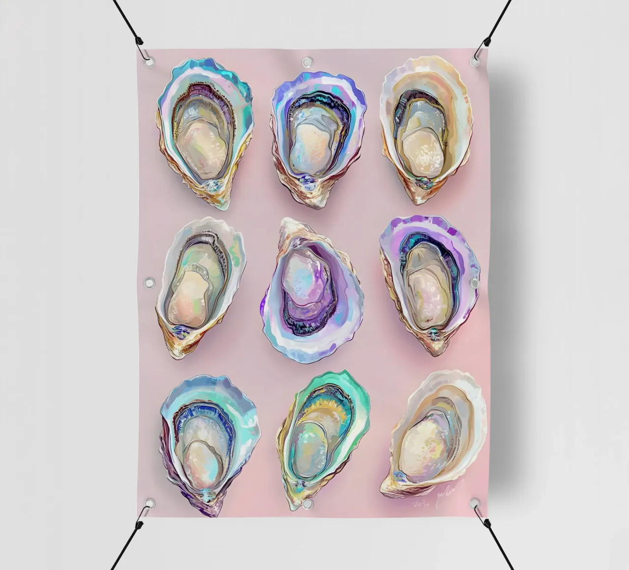 The Oysters telo in pvc da Gypsy Galleria