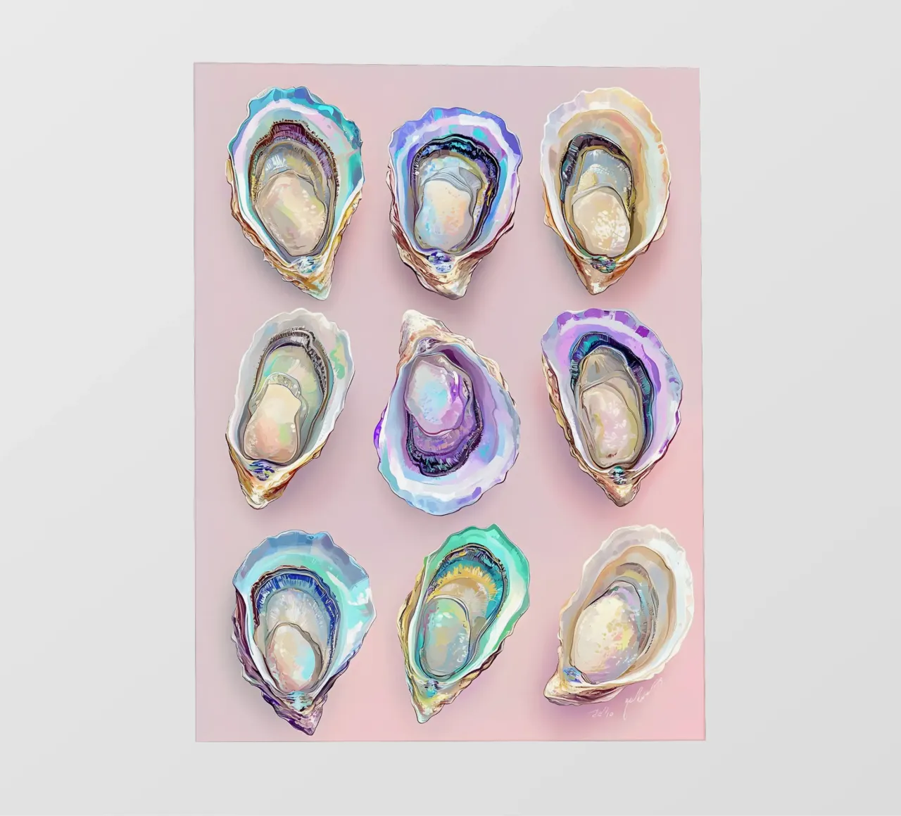 The Oysters telo in pvc da Gypsy Galleria