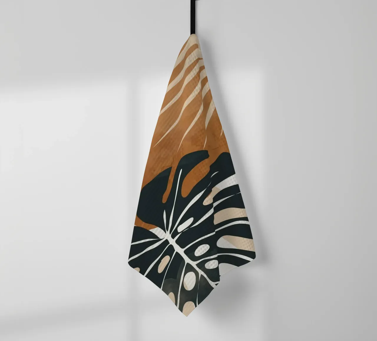 Arte astratta Foglie tropicali 7 canovaccio da cucina da ThingDesign