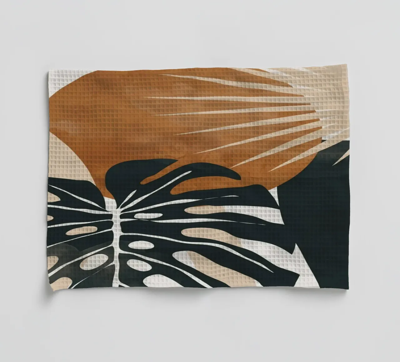 Arte astratta Foglie tropicali 7 canovaccio da cucina da ThingDesign