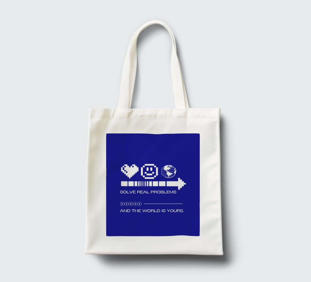 SOLVE REAL PROBLEMS borsa in juta da Einfach Uebel