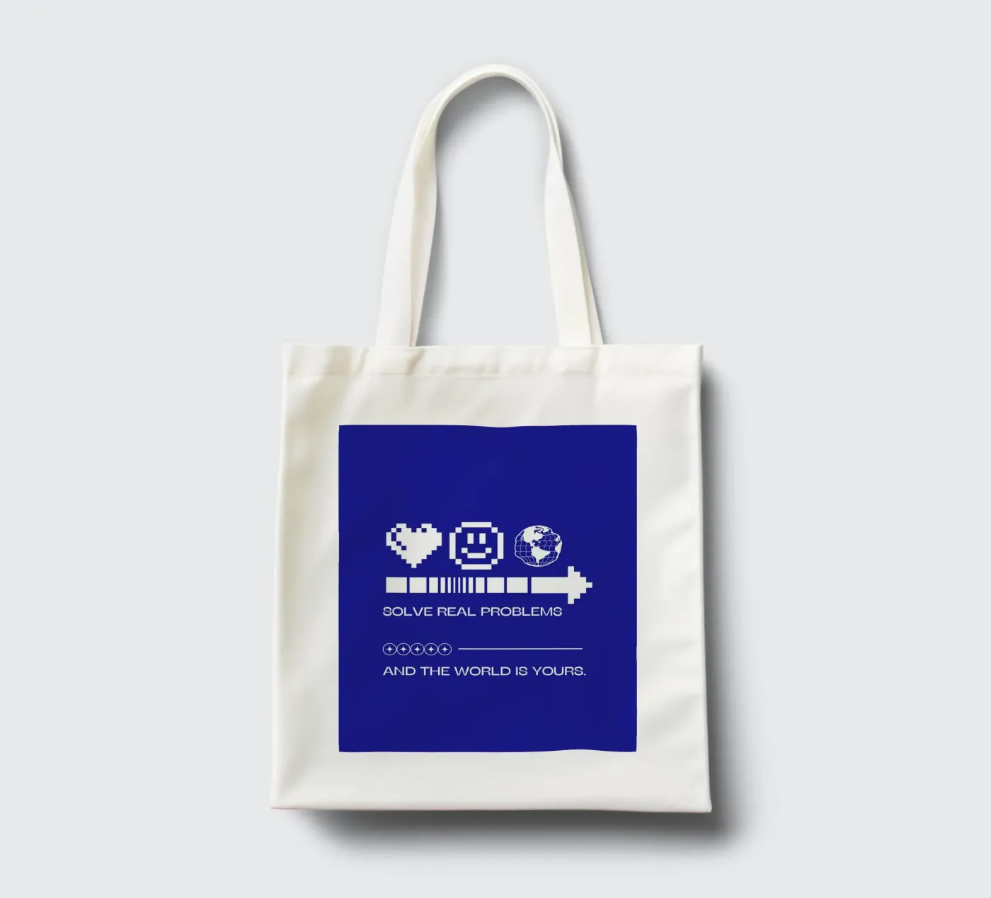 SOLVE REAL PROBLEMS tote bag by SMRT STUDIO