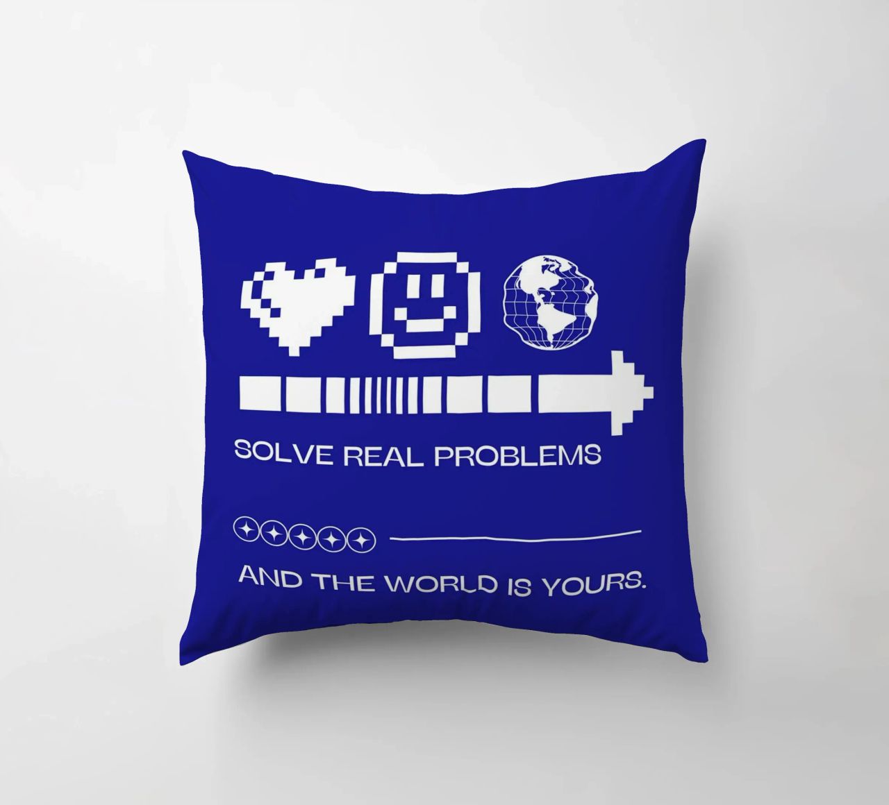 SOLVE REAL PROBLEMS cuscino da Einfach Uebel