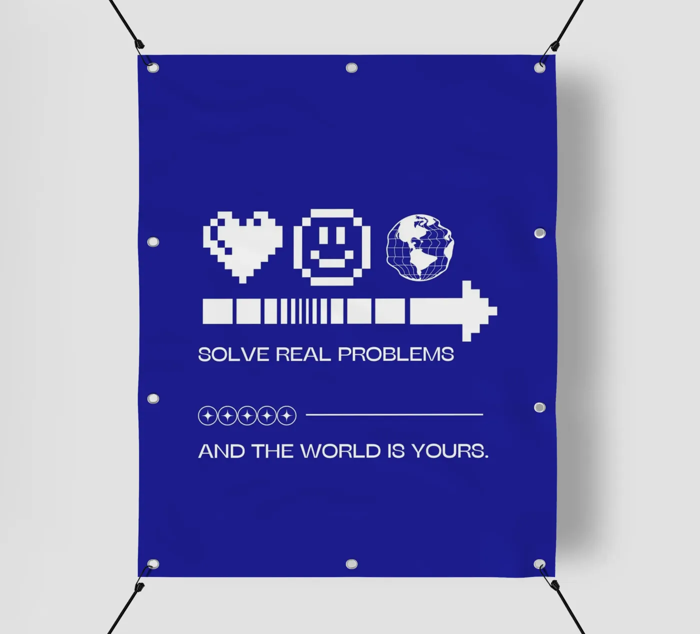 SOLVE REAL PROBLEMS telo in pvc da SMRT STUDIO