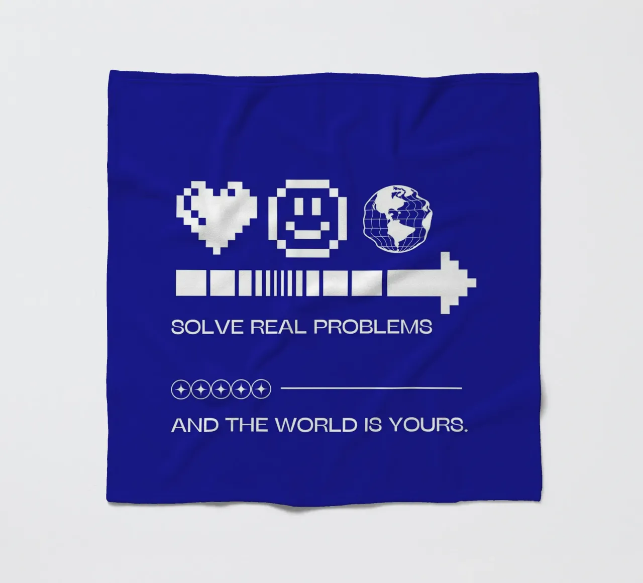 SOLVE REAL PROBLEMS Fleecedecke von Einfach Uebel