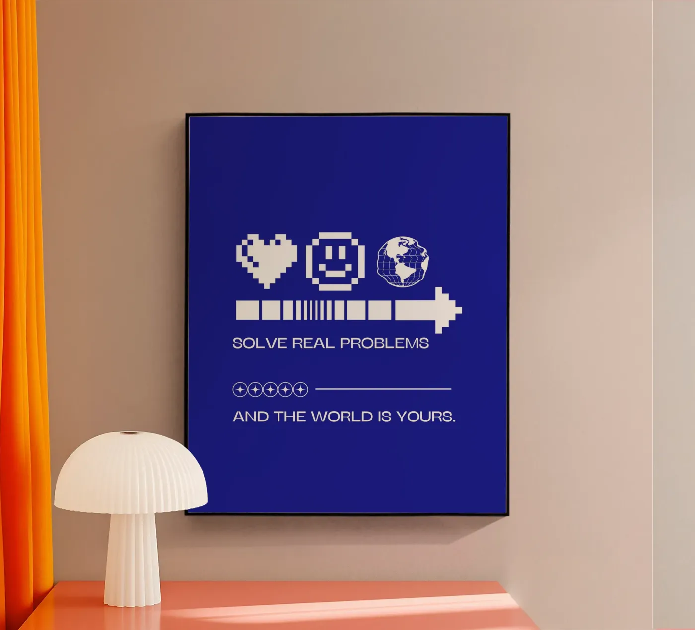 SOLVE REAL PROBLEMS Acryl-Glas von SMRT STUDIO