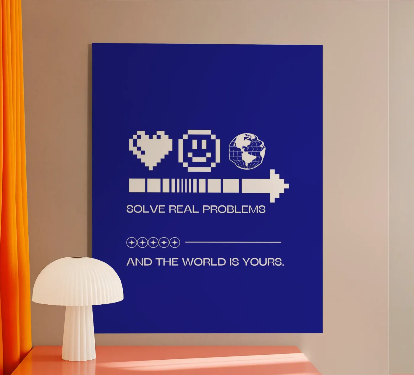 SOLVE REAL PROBLEMS Acryl-Glas von SMRT STUDIO